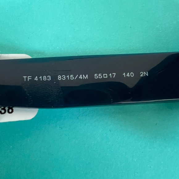 🔴Authentic TIFFANY & CO  T Design Collection Navy Sunglasses 🔴 - Picture 10 of 10